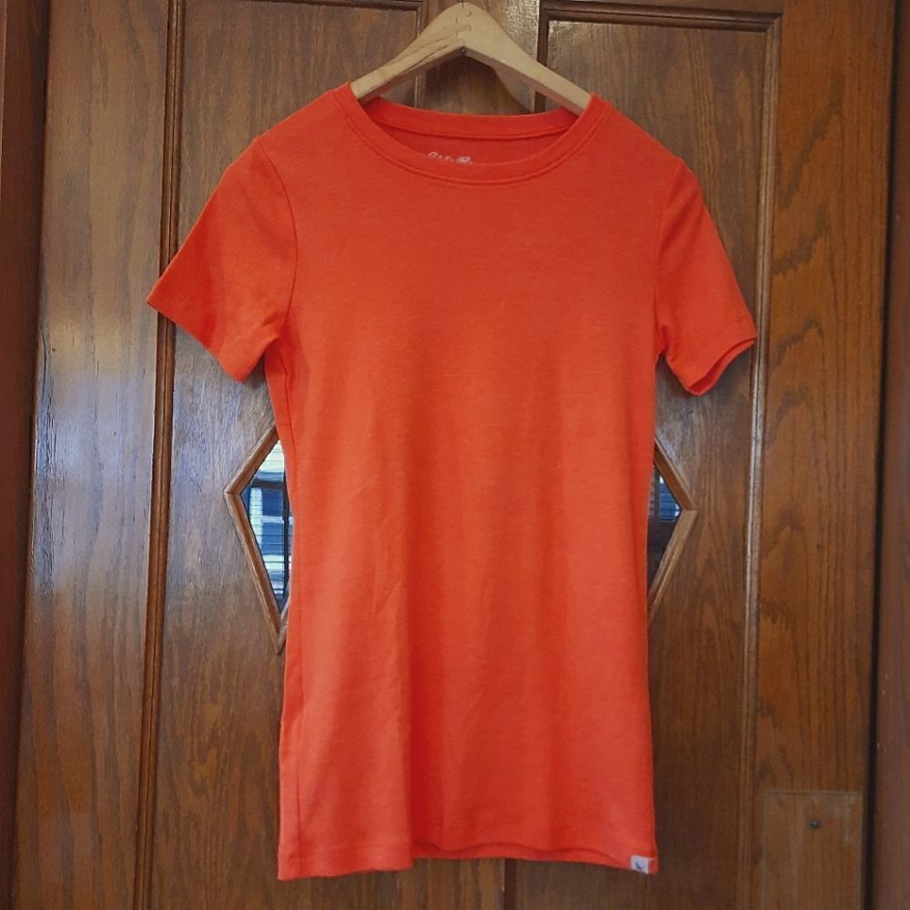 Eddie Bauer T Shirt Short Sleeve Orange